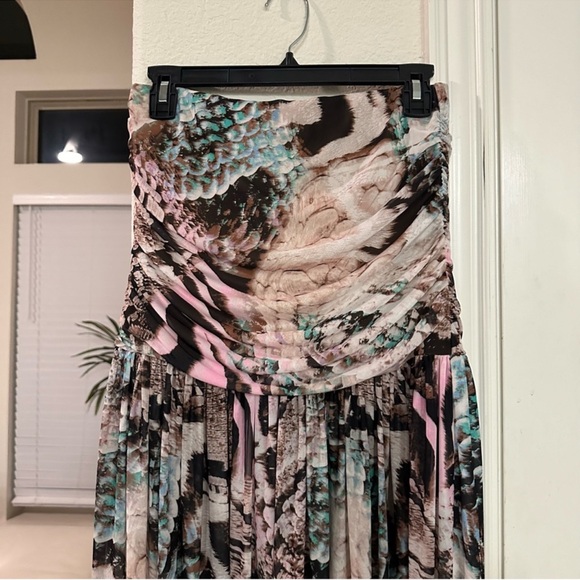 NWT AFRM - VAL MAXI SKIRT - AQUA MIXED ANIMAL - Picture 7 of 10